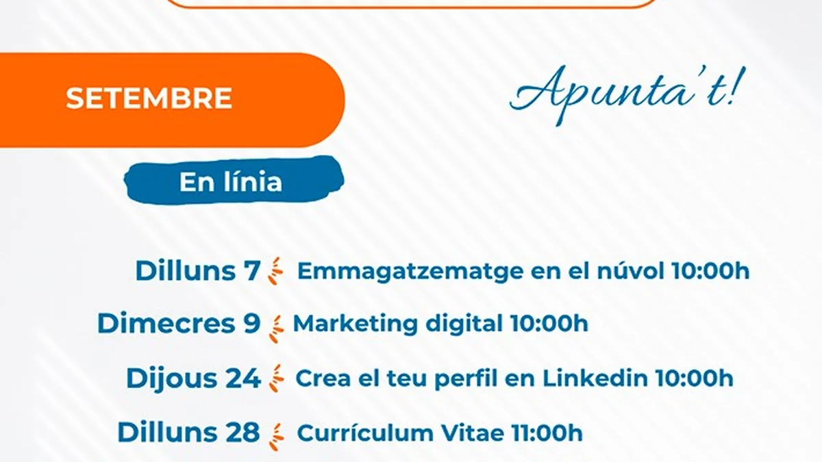 Cartel oficial de las píldoras formativas de Som Comarca