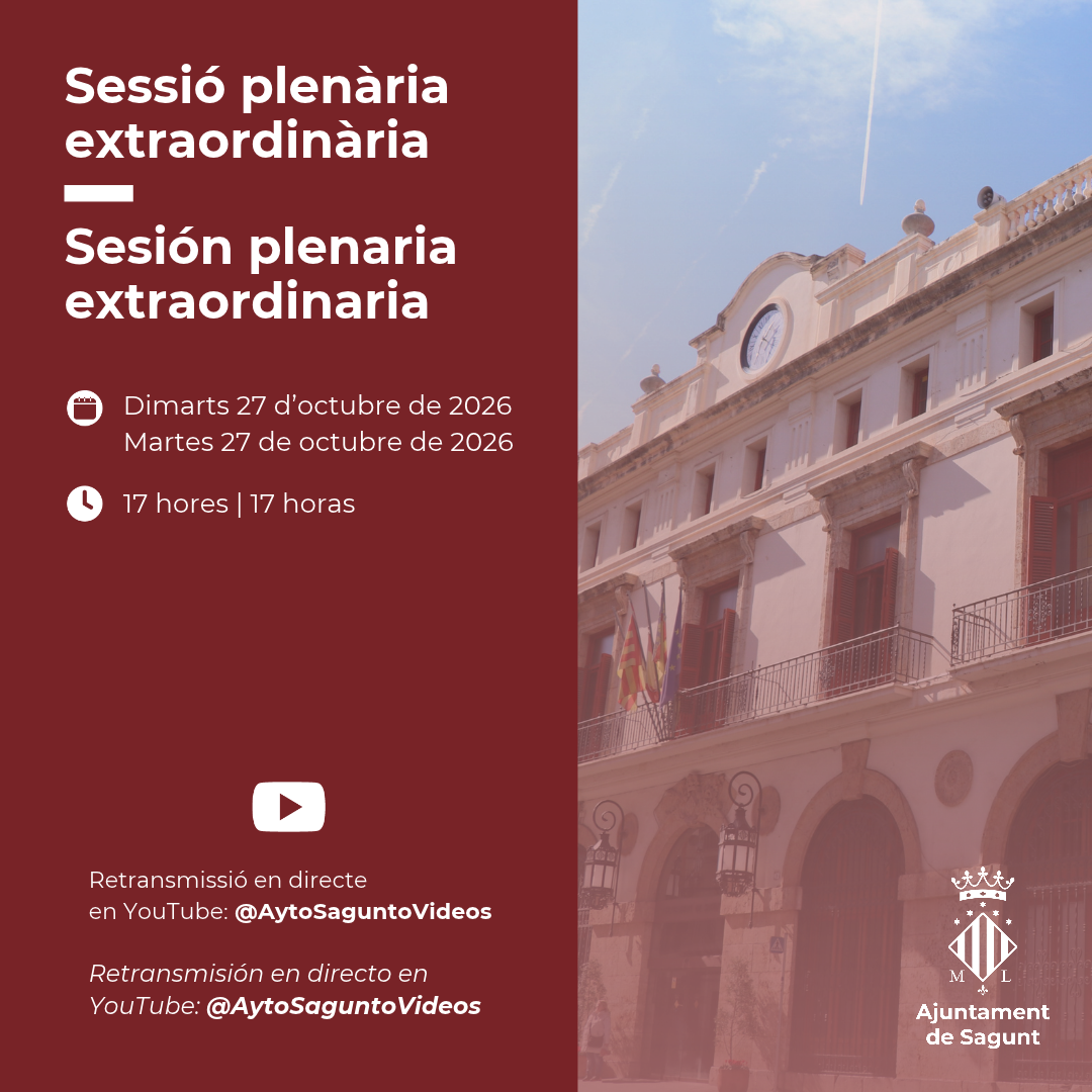 Salón de plenos del Ayuntamiento de Sagunto