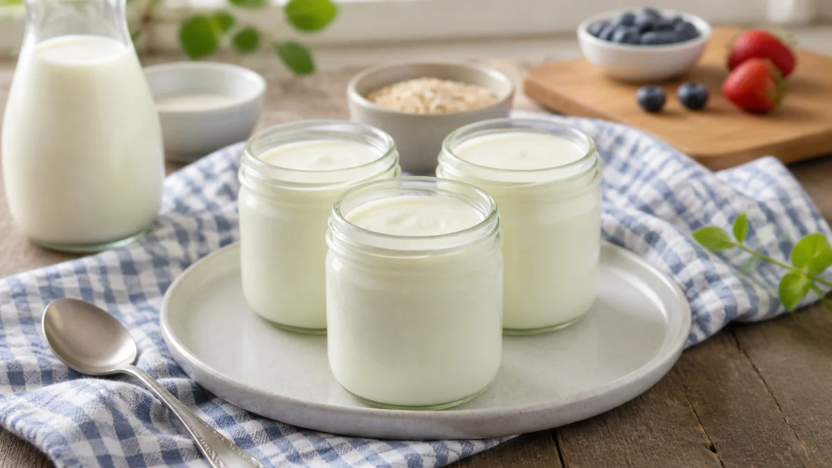 Yogur casero natural