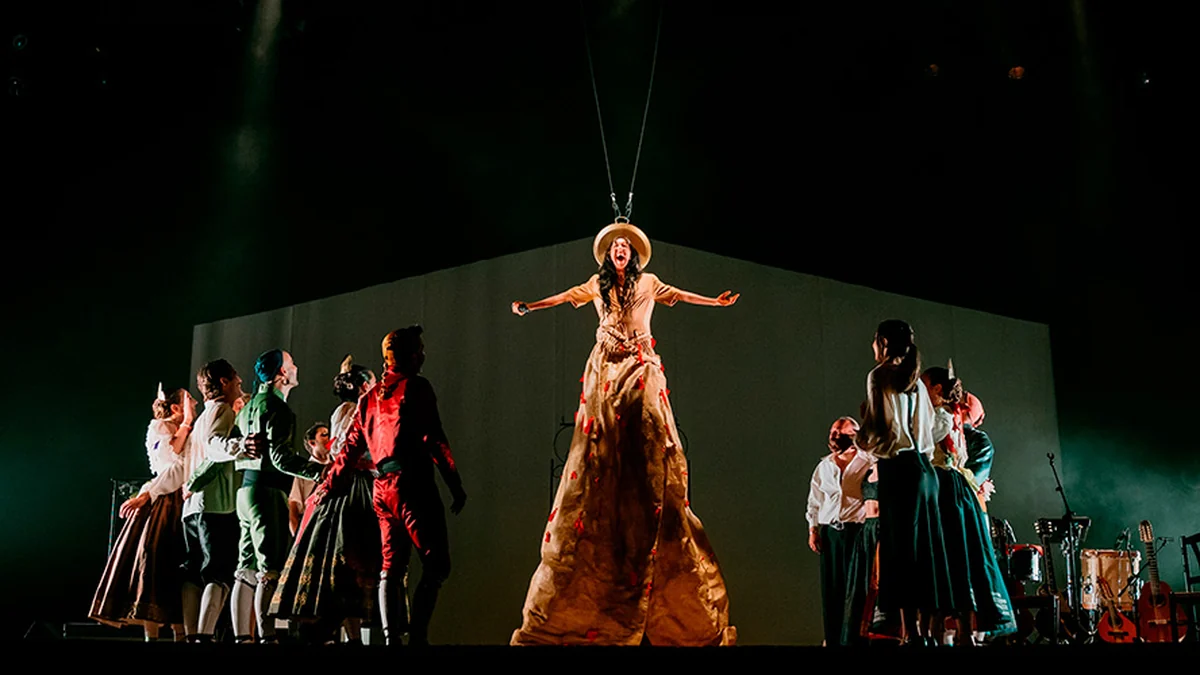 Sandra Monfort en el espectáculo Terra de guapes de Sagunt a Escena